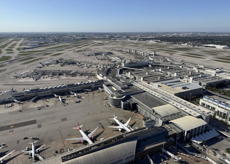 Miami Tokyo air link: an aerial photograph of Miami International Airport